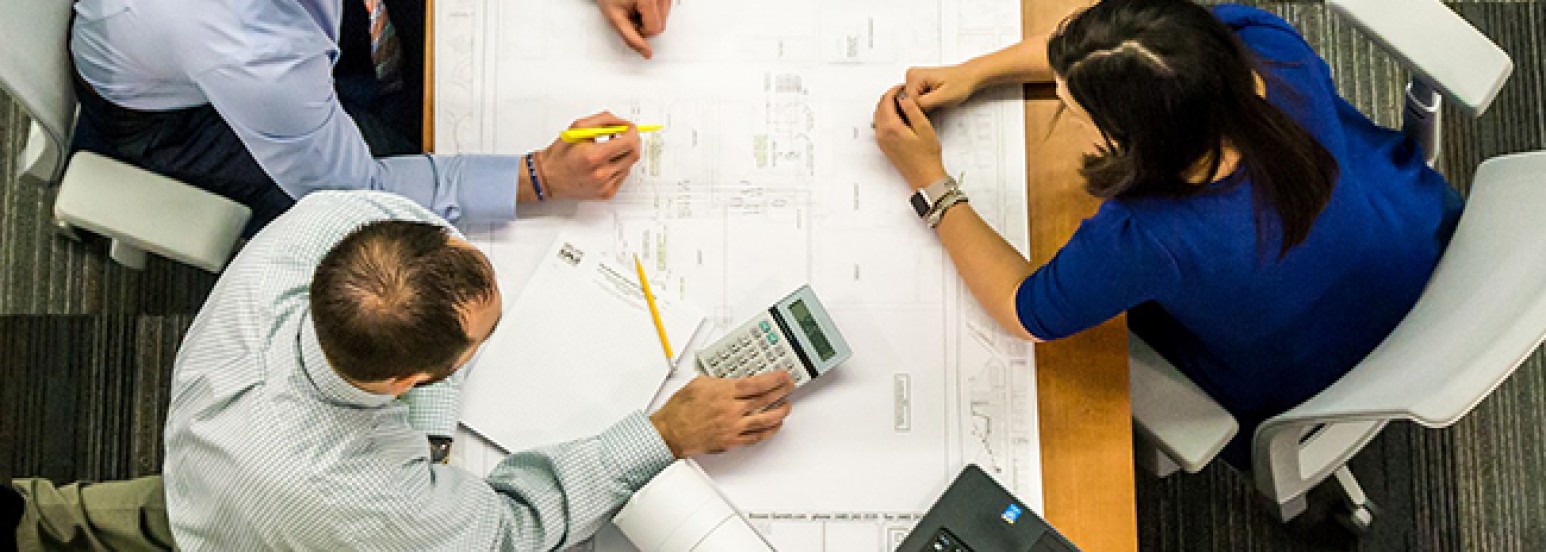 Business meeting for mobile planning