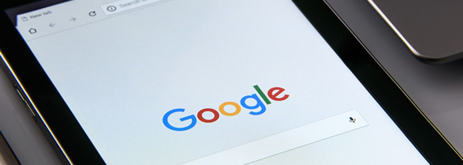 Google on a tablet